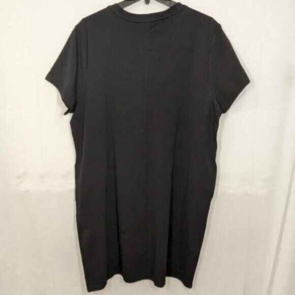 NWT Banana Republic Women's T- Shirt Relaxed Fit Cotton Black Dress, size XL - Picture 4 of 6
